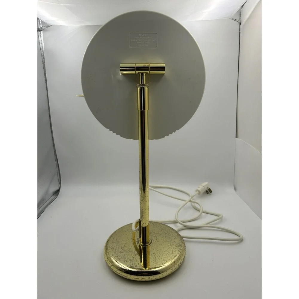 Baci Remcraft Lighted Vanity Mirror Unisex Gold Vintage‎ Hollywood Regency Glam